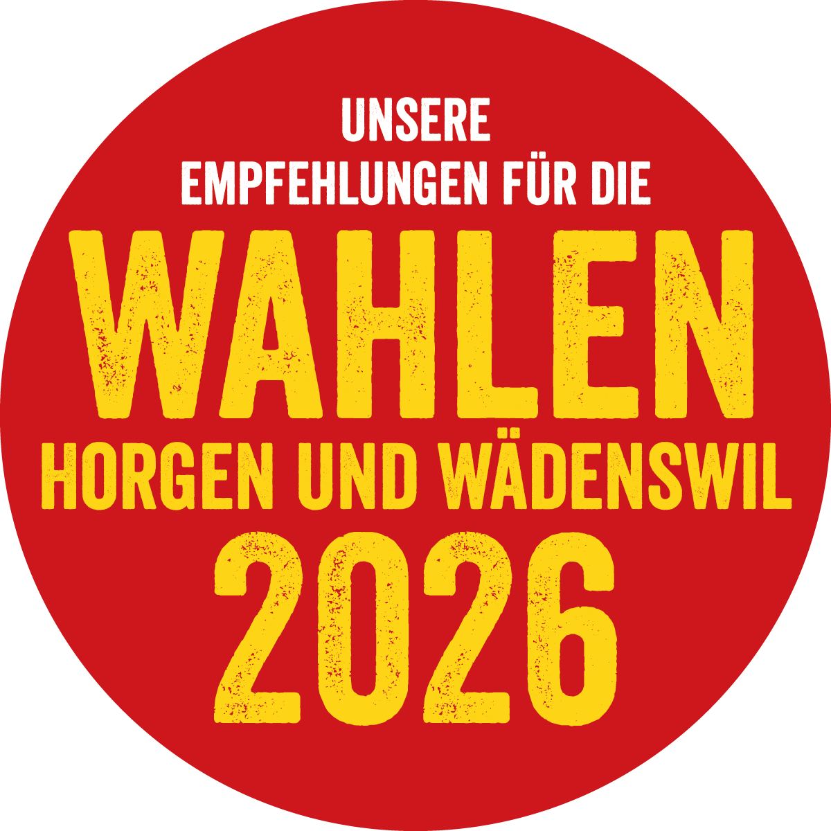 Wahlempfehlungen Horgen und Wädenswil